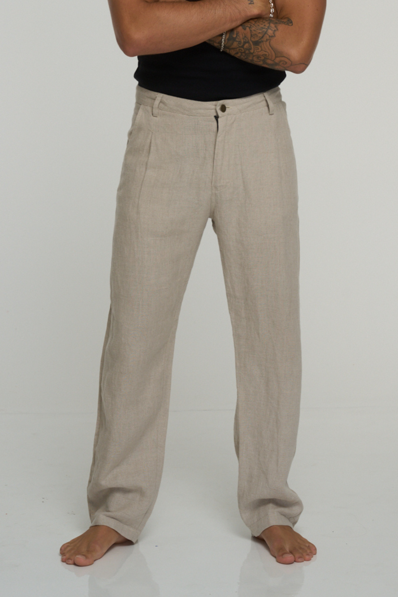 SHELBY TROUSER | LINEN | NATURAL