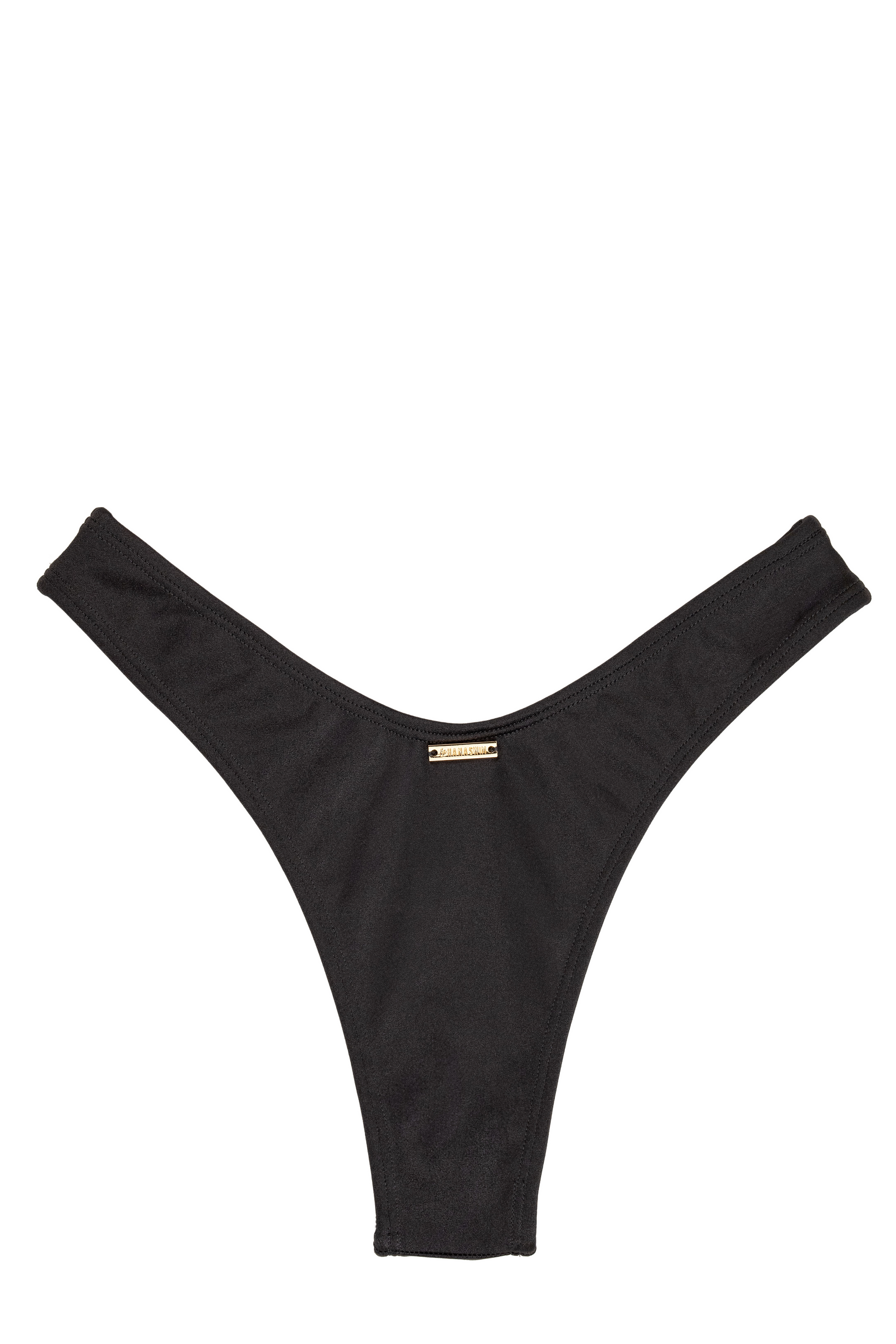Buku High-Rise Bikini Bottom - Metallic Charcoal