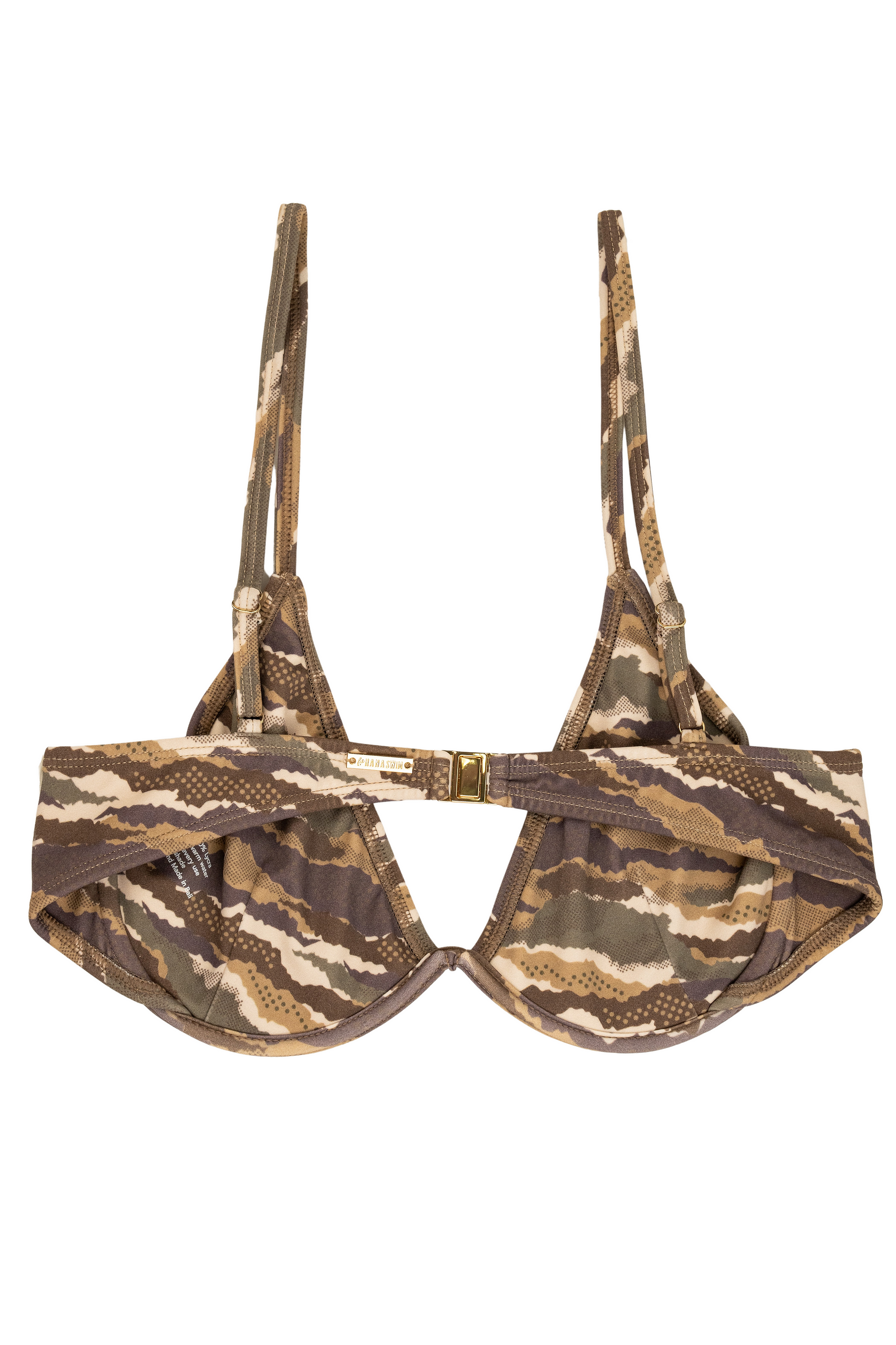Buku Underwire Bra Cup Bikini Top - Cargo