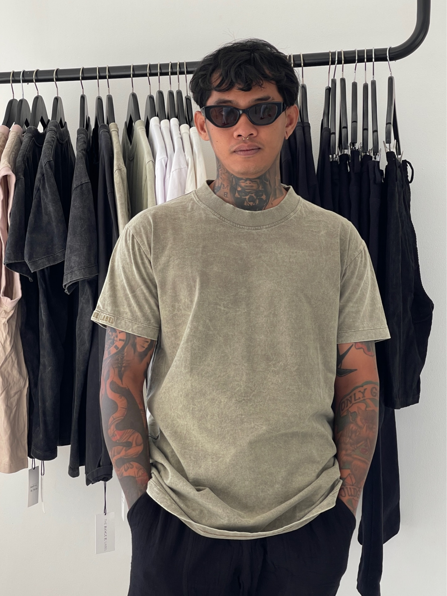 SWAYZE VINTAGE TEE | OLIVE STONEWASH