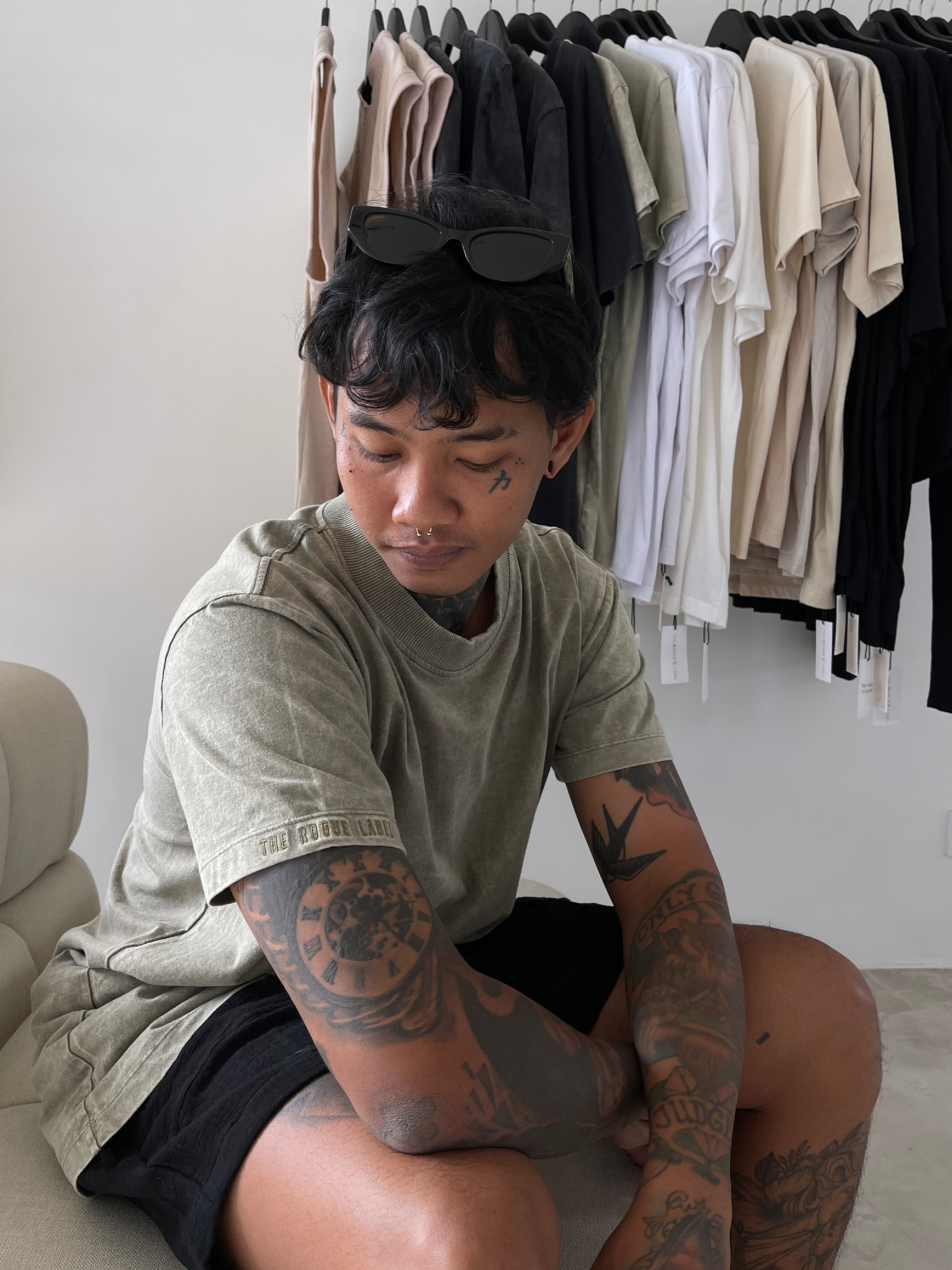 SWAYZE VINTAGE TEE | OLIVE STONEWASH