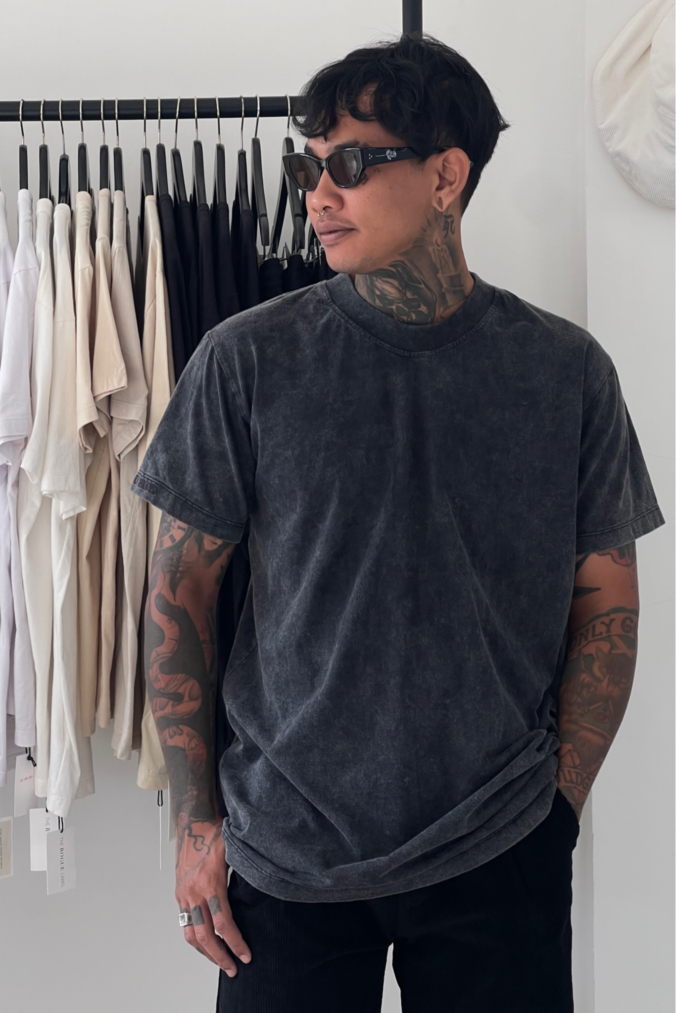 SWAYZE VINTAGE TEE | BLACK STONEWASH