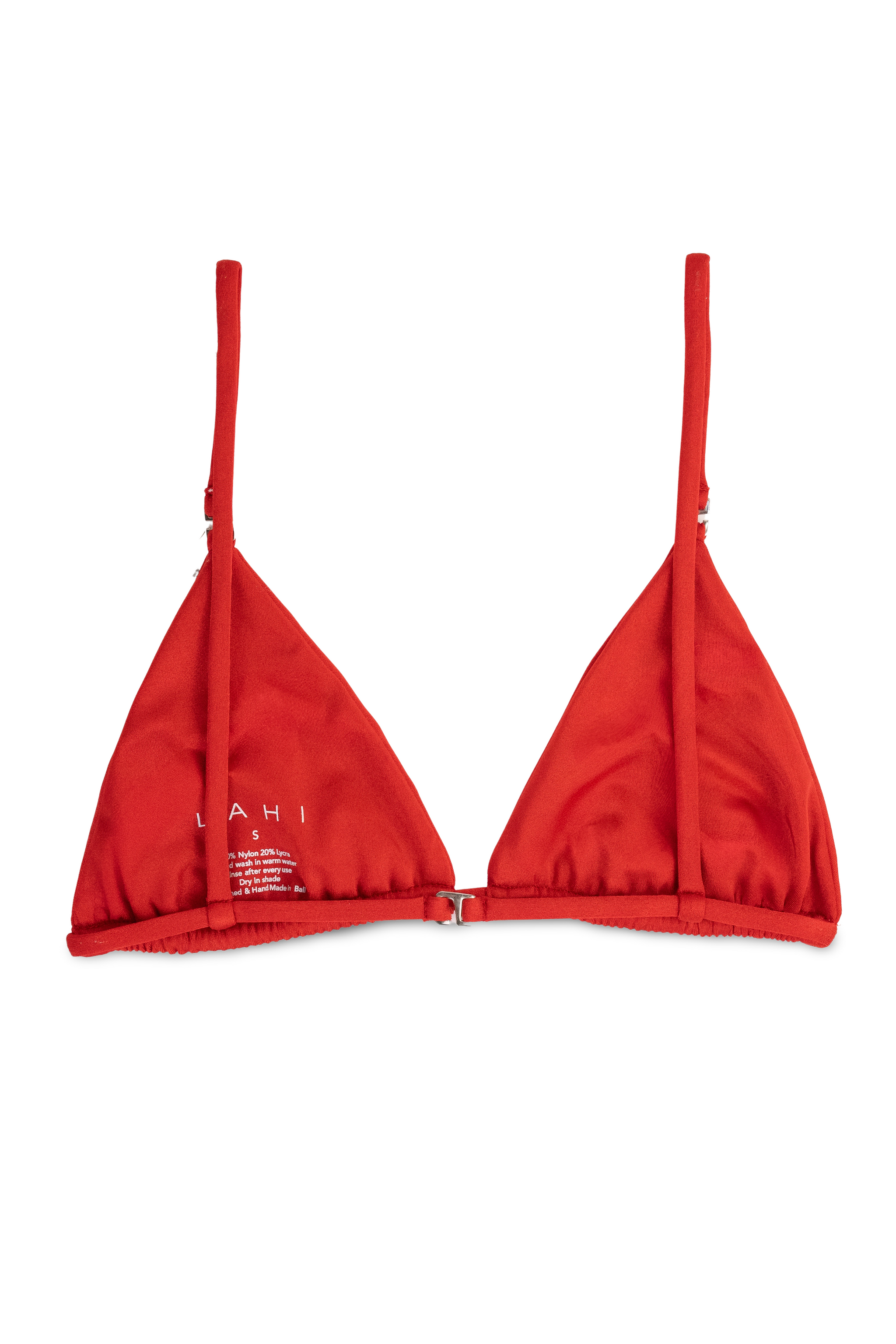 Saia Adjustable Triangle Tankini Top - Metallic Red