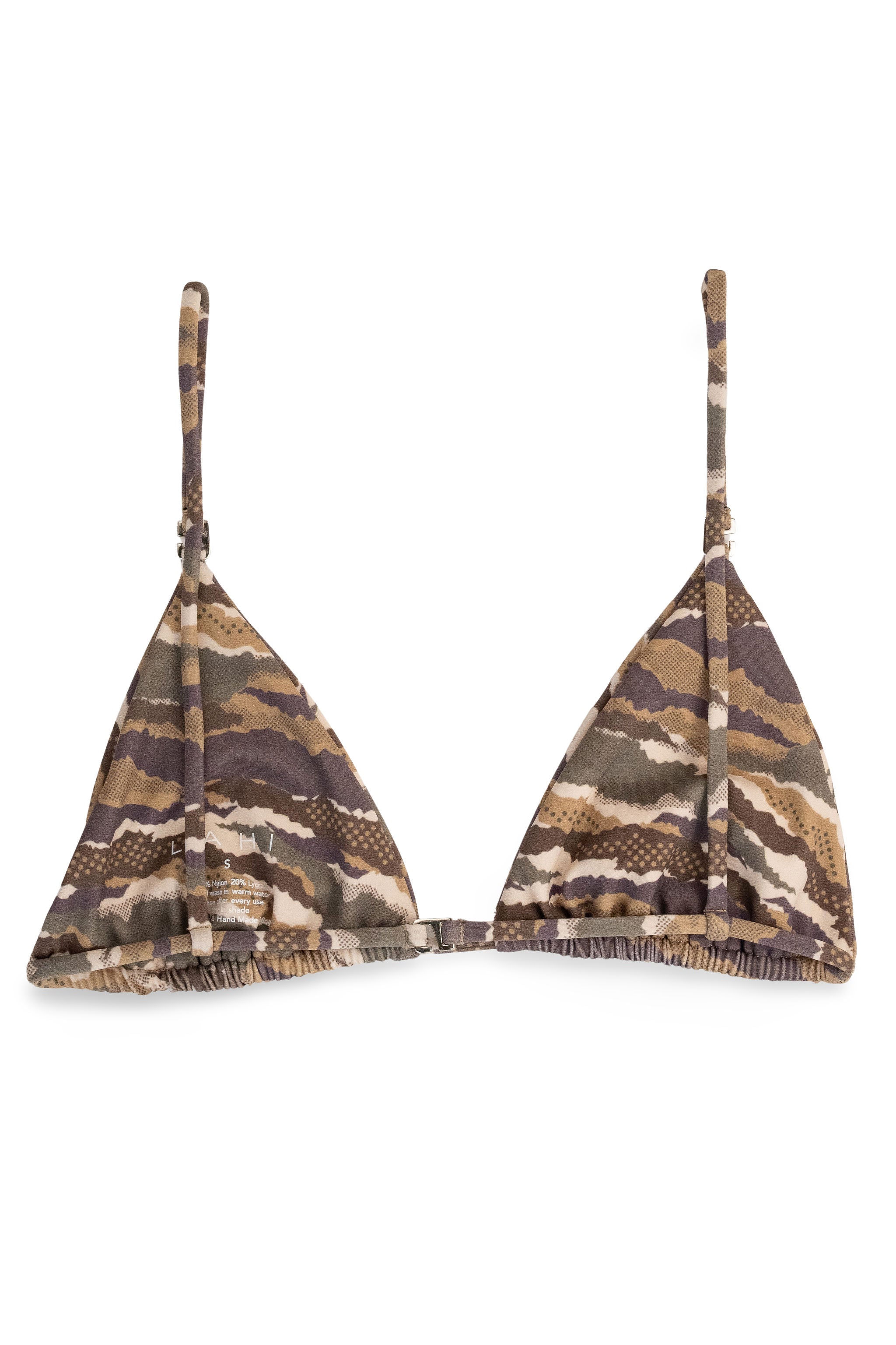Saia Adjustable Triangle Tankini Top - Cargo