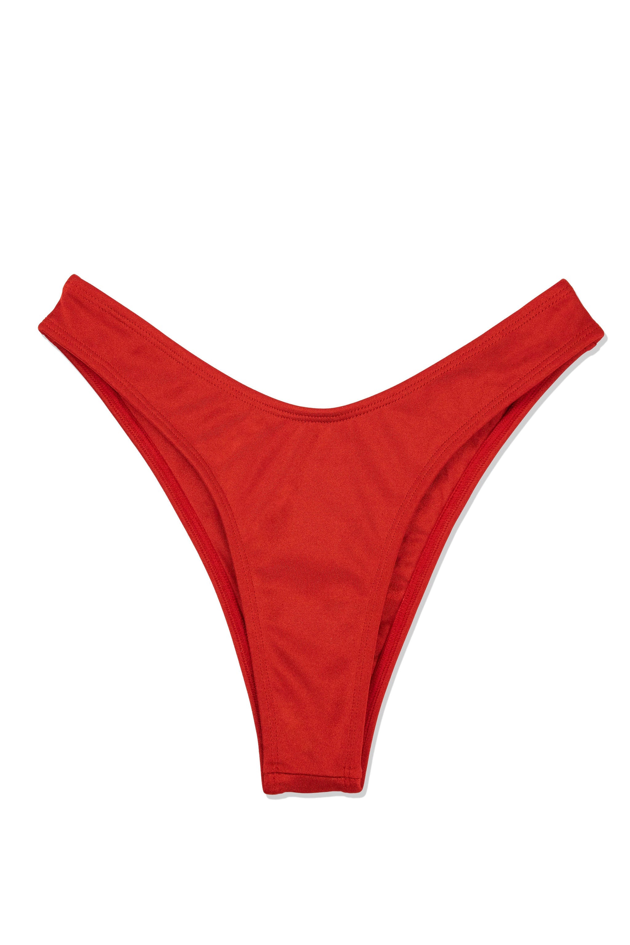 Buku High-Rise Bikini Bottom - Metallic Red
