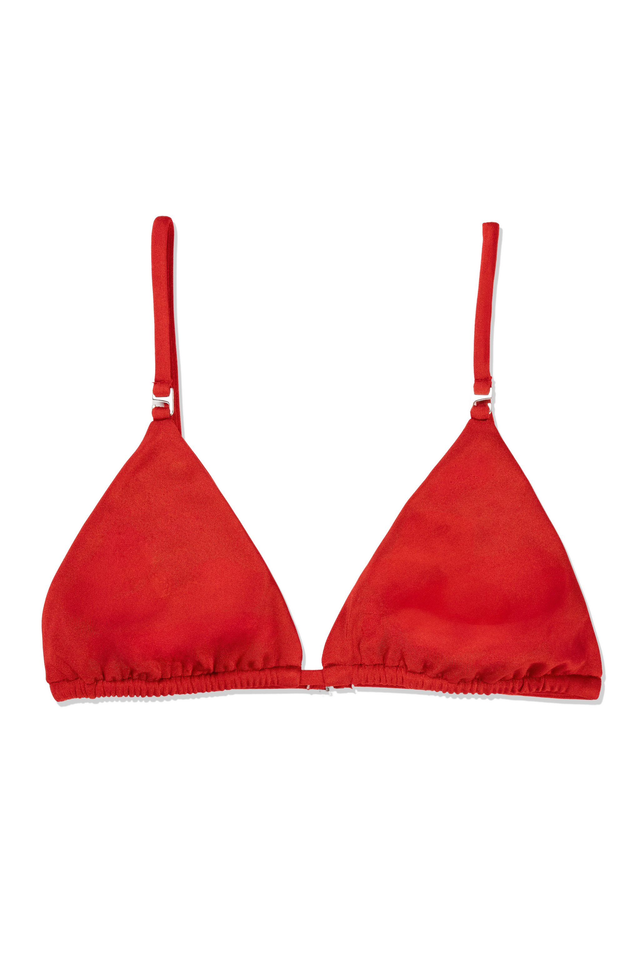 Saia Adjustable Triangle Tankini Top - Metallic Red