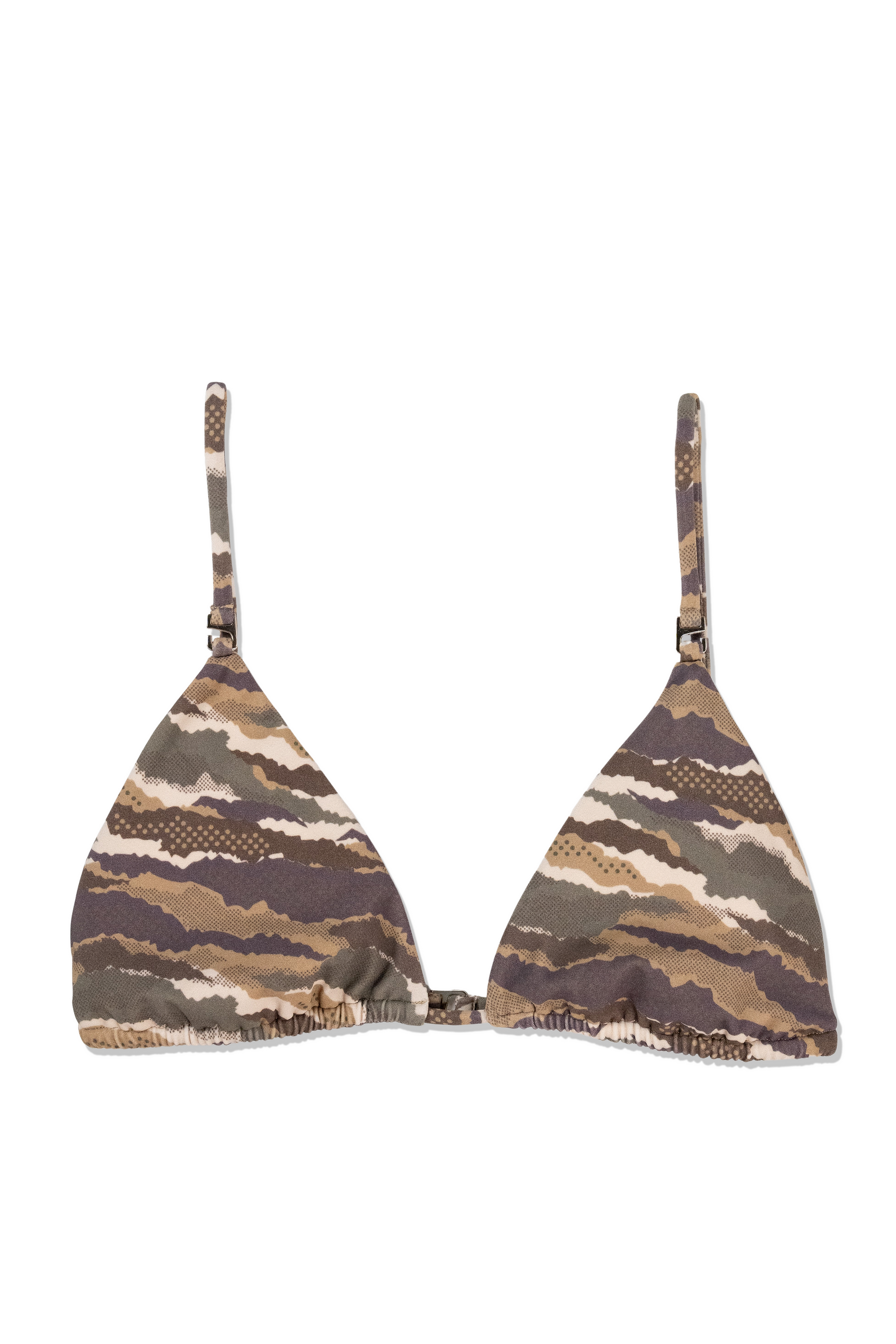 Saia Adjustable Triangle Tankini Top - Cargo
